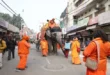 देवताओं के सेनापति भगवान कार्तिकेय की धर्म ध्वजा लेकर हुआ श्री पंचायती निरंजनी अखाड़े का छावनी प्रवेश